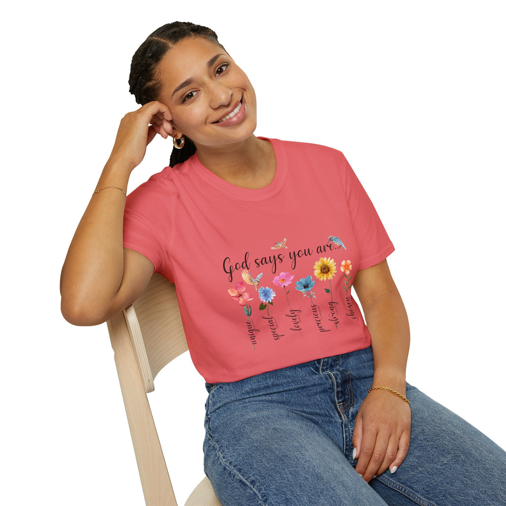 God Says You Are Loved Wildflower T-Shirt