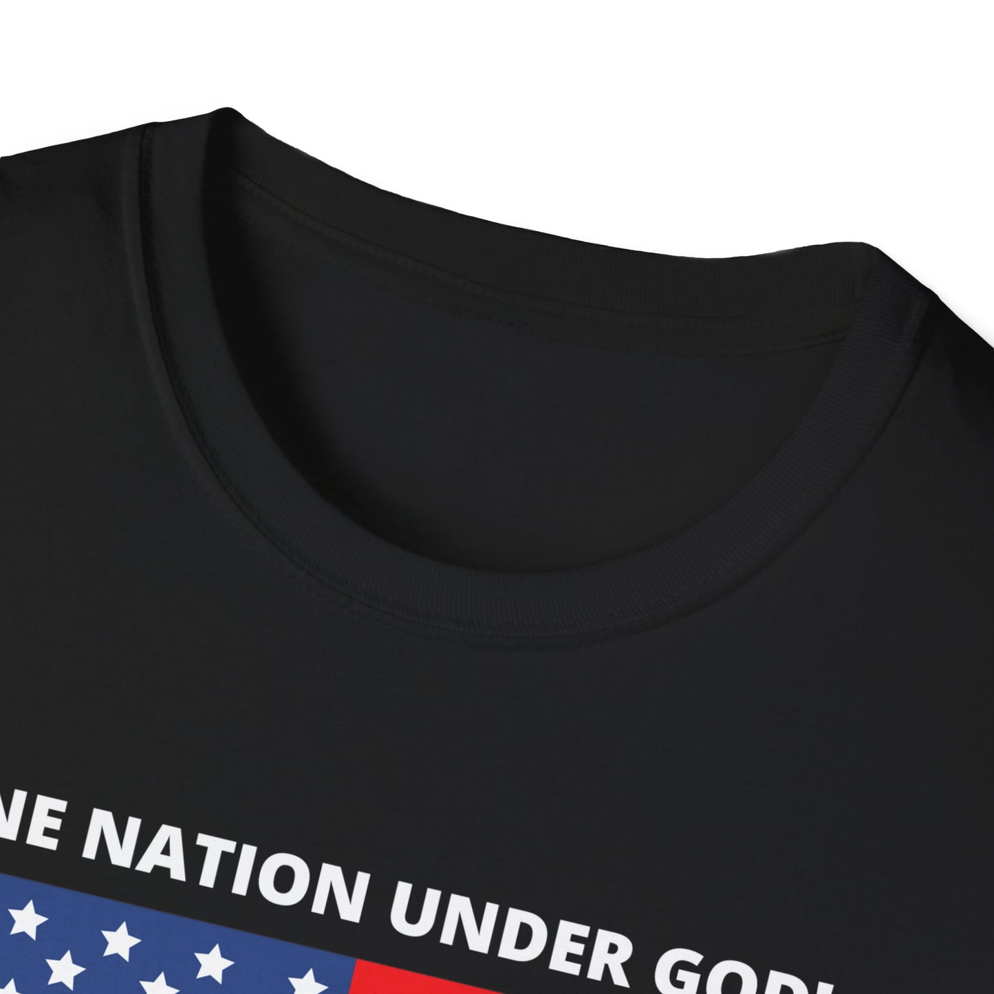 Pledge of Allegiance One Nation under GOD! Unisex Softstyle T-Shirt