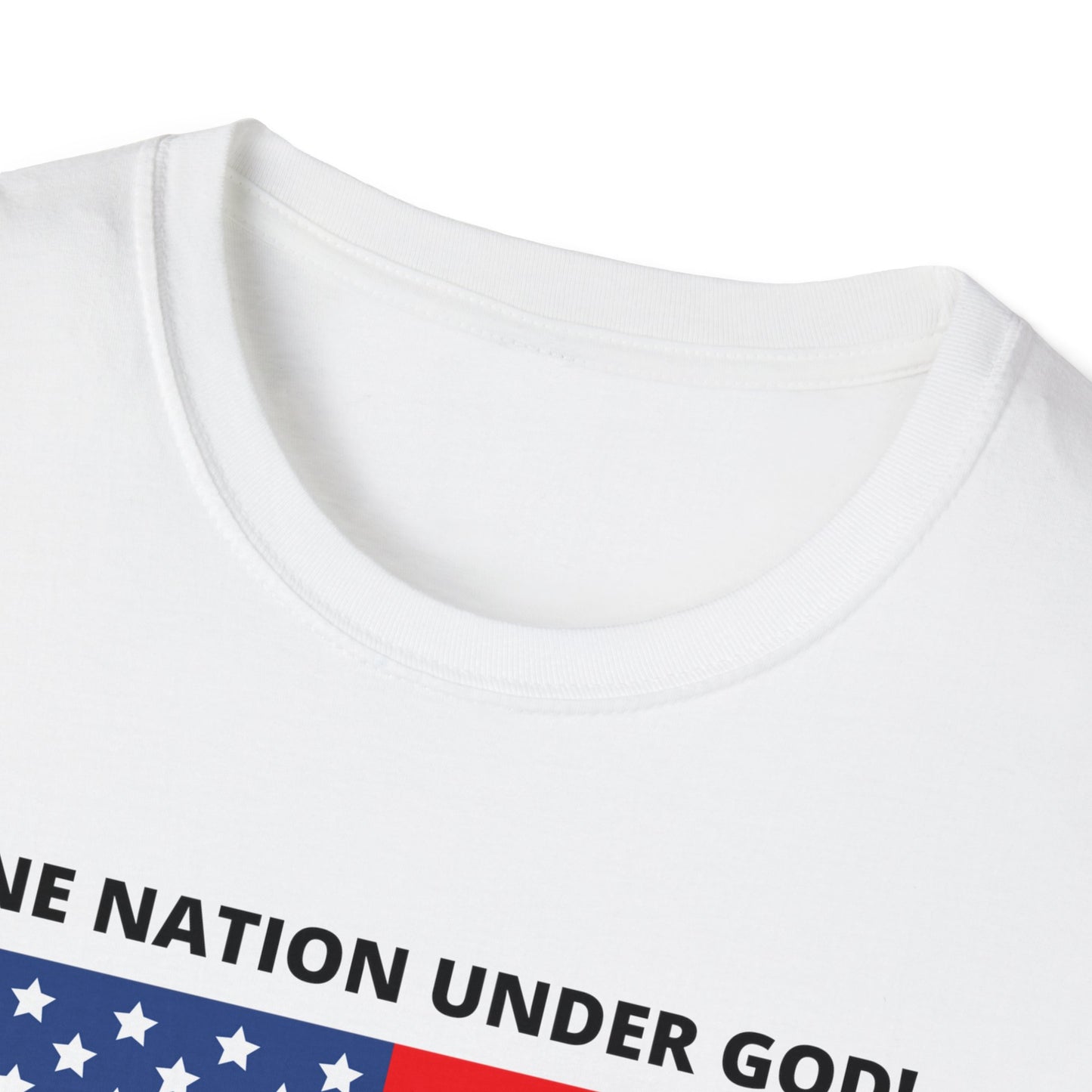 Pledge of Allegiance One Nation under GOD! Unisex Softstyle T-Shirt