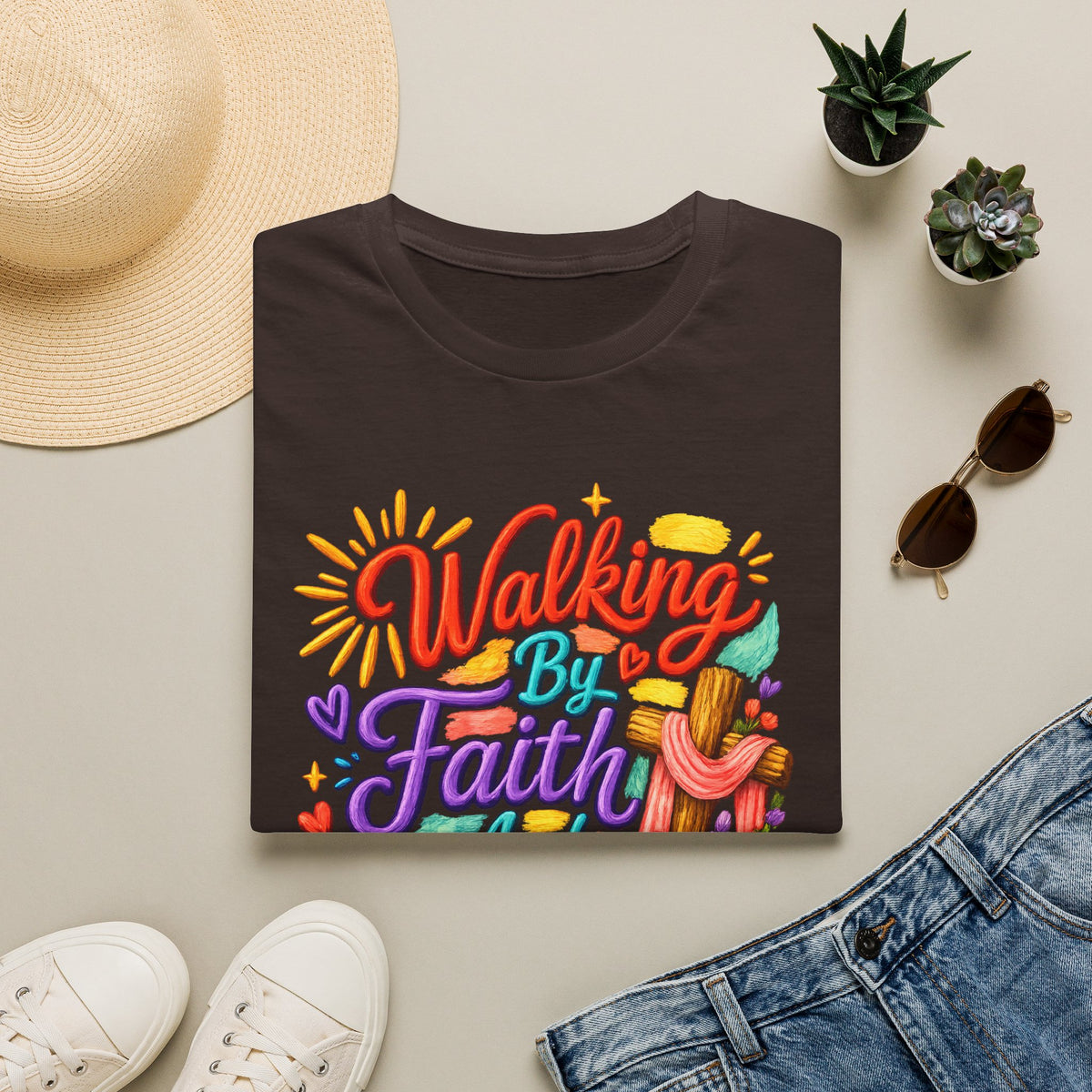Walking By Faith and Sunshine T-Shirt