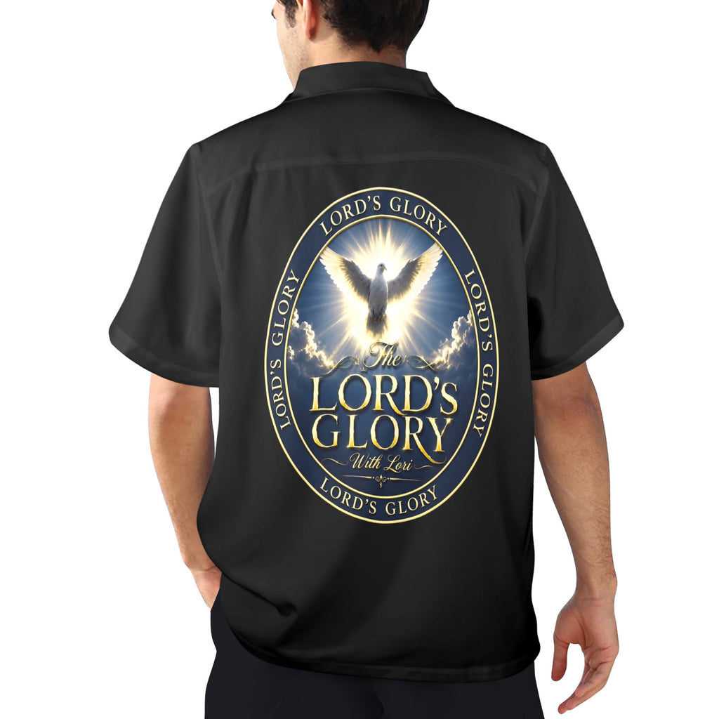 Lords Glory with Lori Men's All Over Print Hawaiian Shirt Made In USA Ships to USA Only