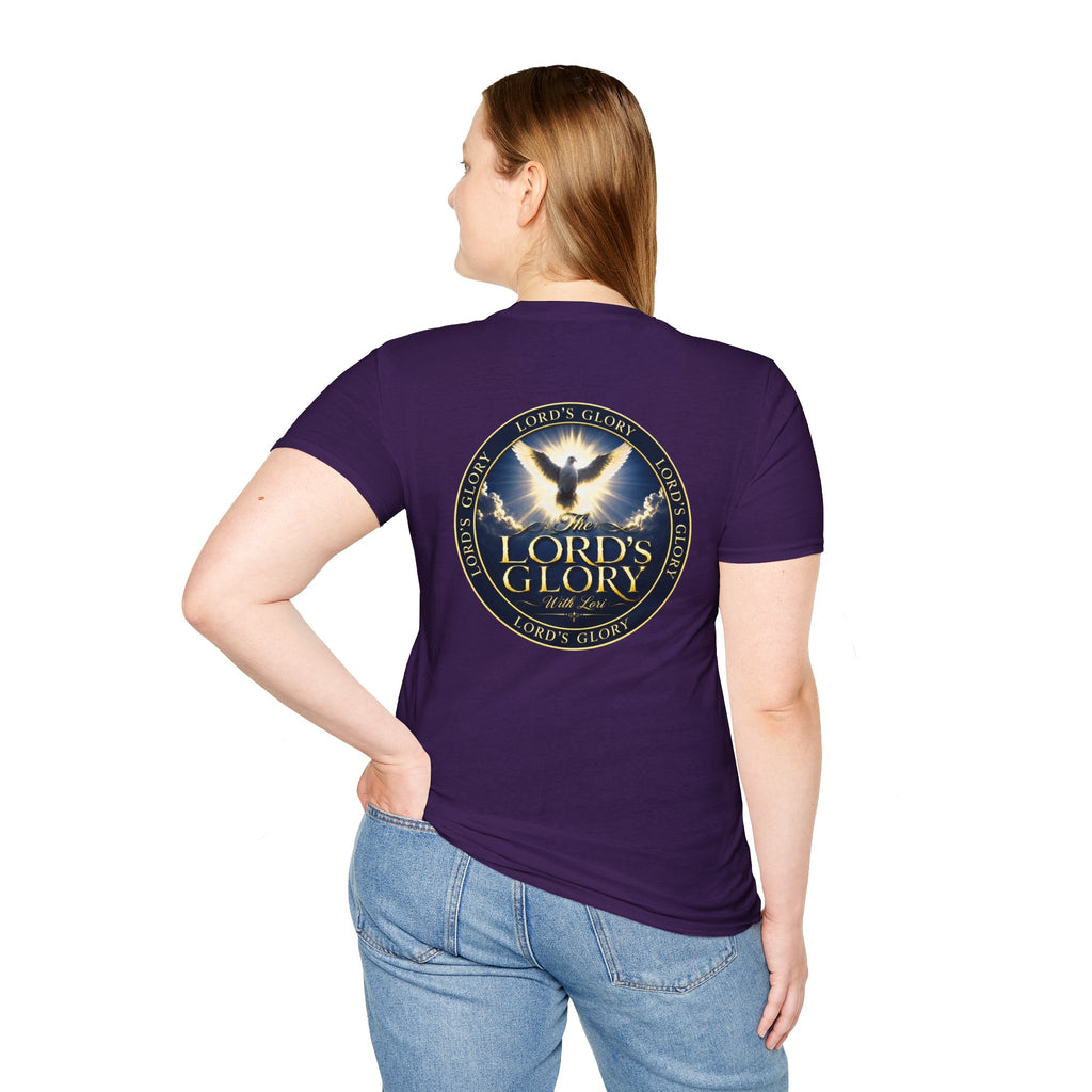 Lord's Glory with Lori Dove T‑Shirt — Christian Faith Logo Tee