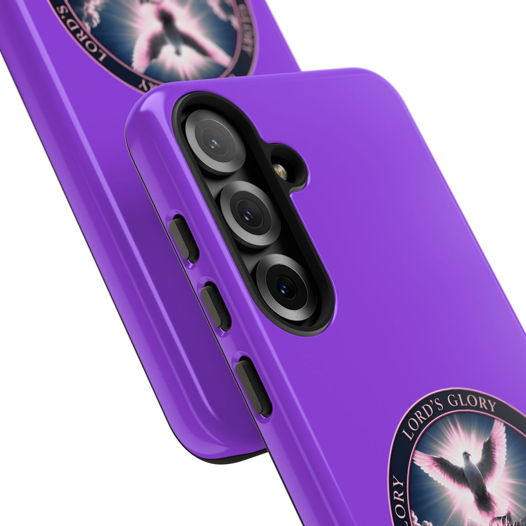 Christian Phone Case – "Lord's Glory with Lori" Dove Design Tough Case (Protective Phone Cover)