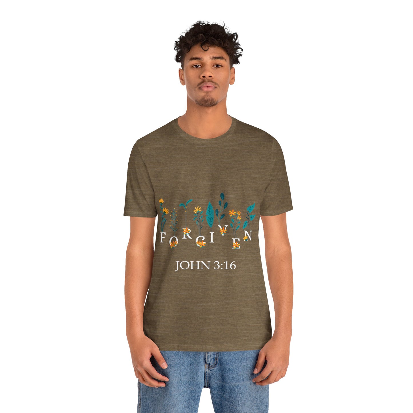 FORGIVEN JOHN 3:16 - Unisex Jersey Short Sleeve Tee