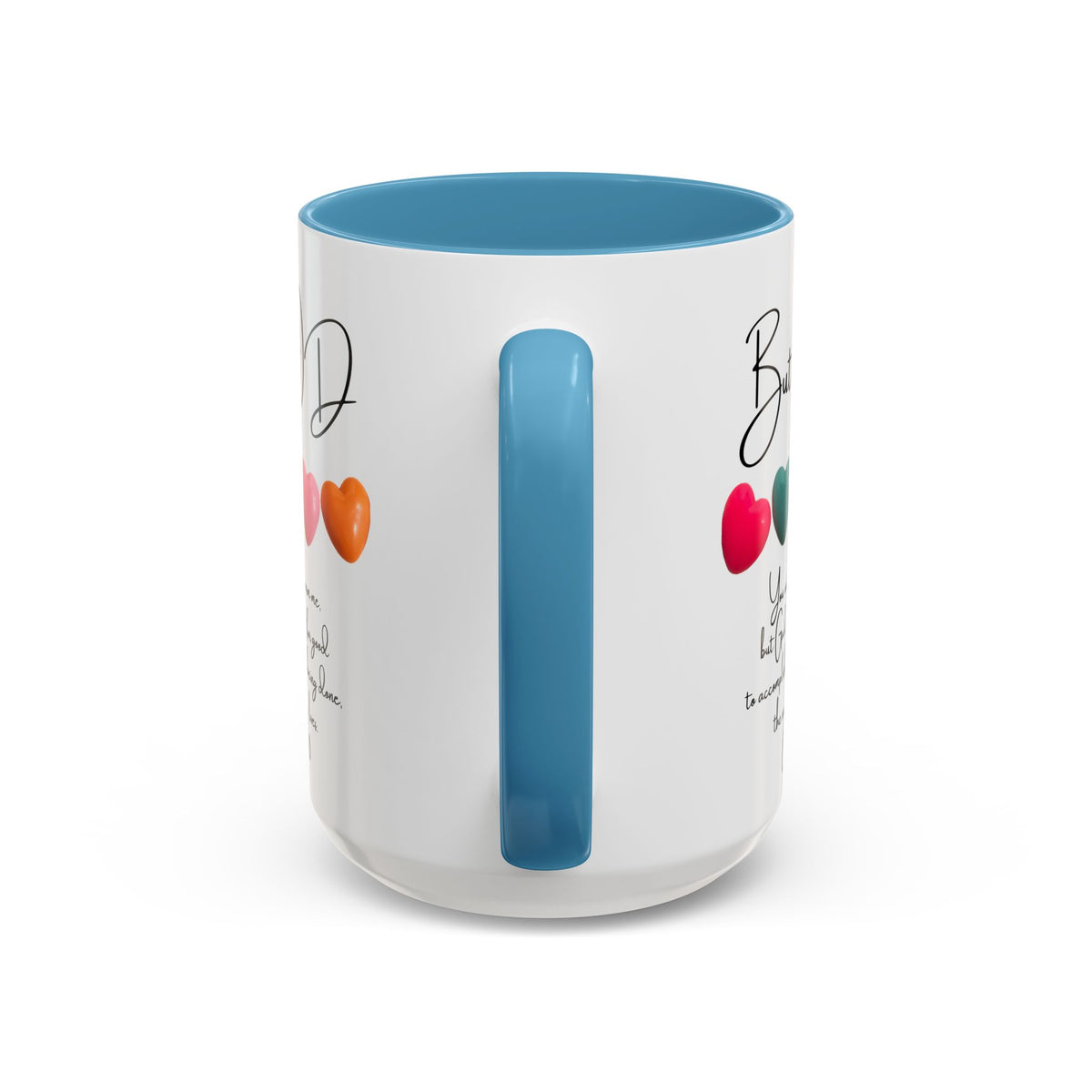 But God Scripture Coffee Mug — Genesis 50:20 Inspirational Heart Accent Mug (11/15oz)