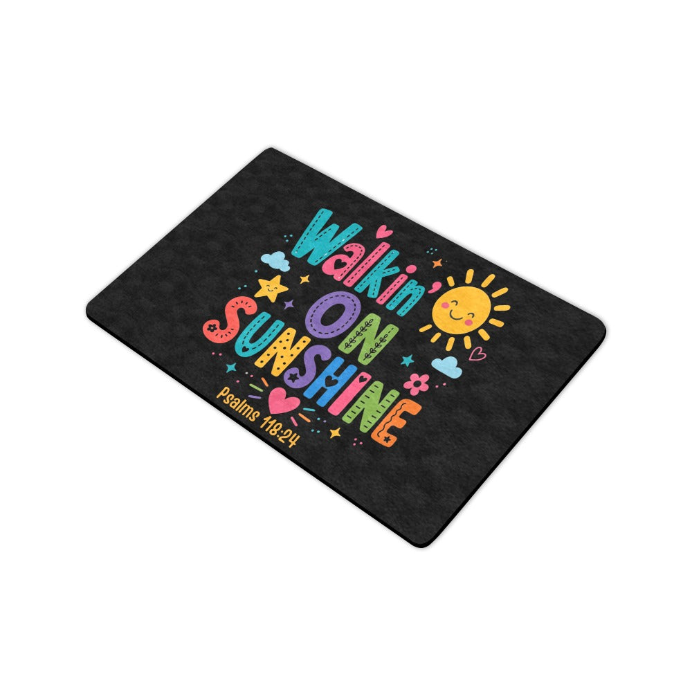 Walking on Sunshine Doormat 23.6"x15.7"  Made In USA