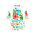 Women's All Over Print Hawaiian Shirt （Made in USA，Ships to USA Only）