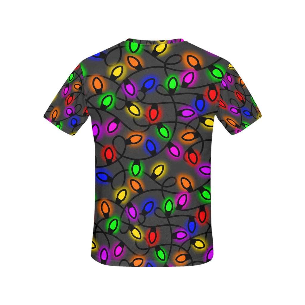Christmas Lights Women's All Over Print T-shirt  Made In USA