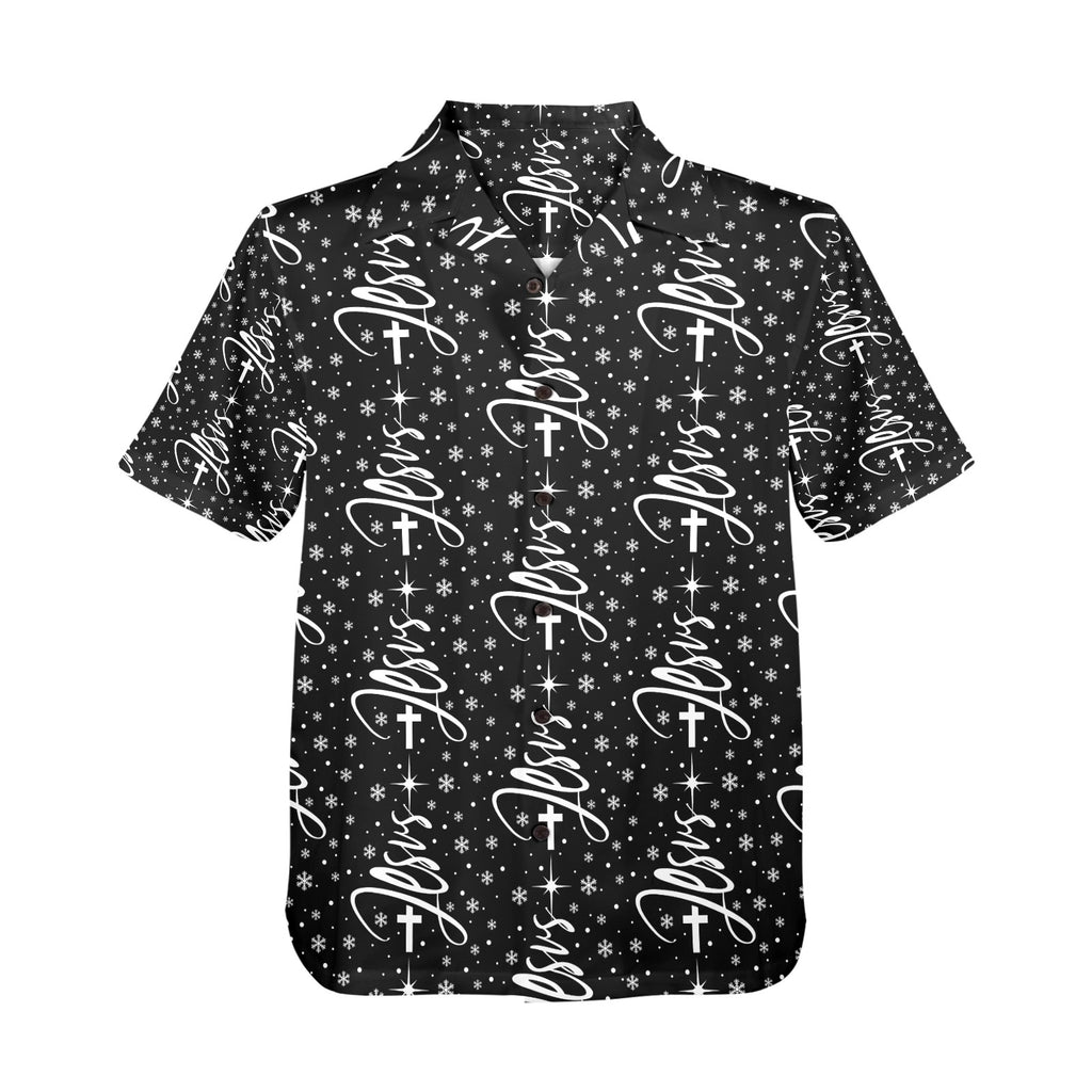 Men's All Over Print Jesus Christmas Dress Shirt Made In USA