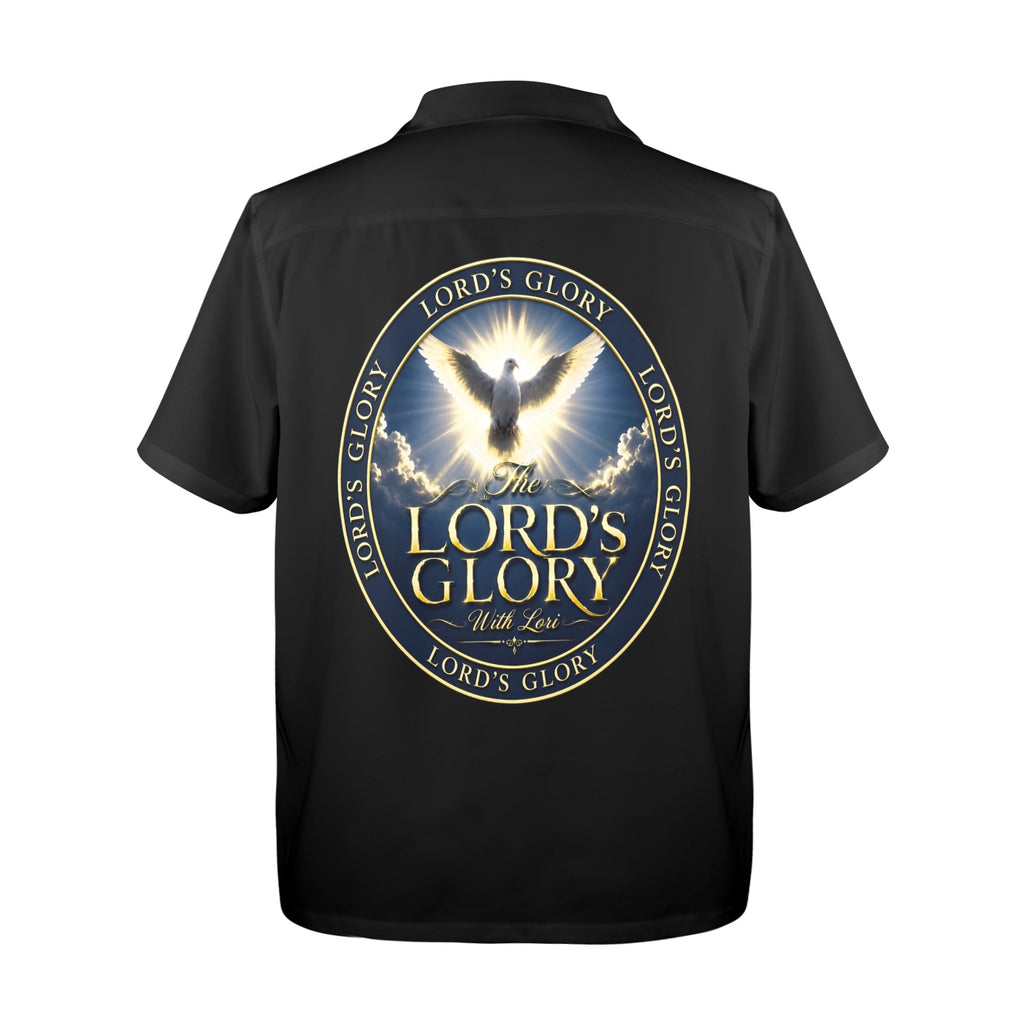 Lords Glory with Lori Men's All Over Print Hawaiian Shirt Made In USA Ships to USA Only