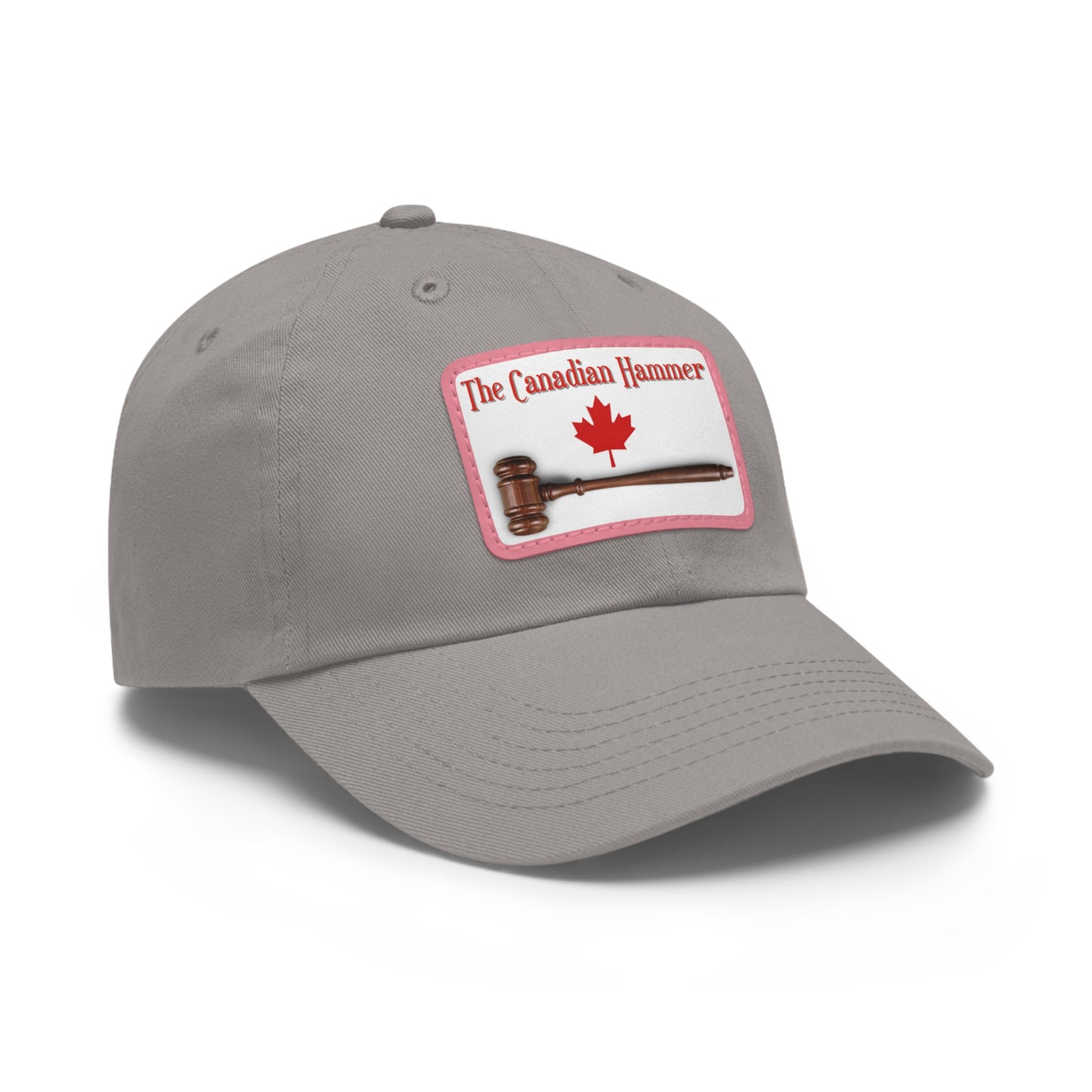 The Canadian Hammer / Barry Wunsch / #TheCanadianHammer Mom and Dad Hat with Leather Patch (Rectangle)