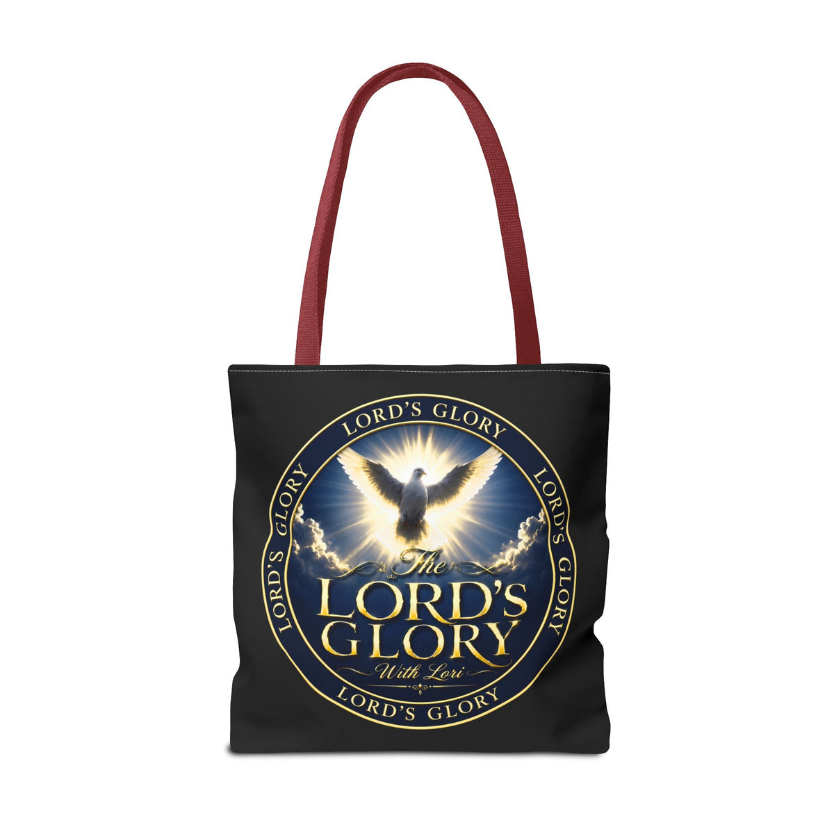 Tote Bag — "The Lord's Glory with Lori" Christian Dove Tote (Faith-Inspired Church Bag)