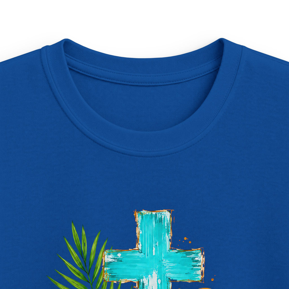 Kids Tee — Sunshine & Jesus Floral Cross Christian Graphic