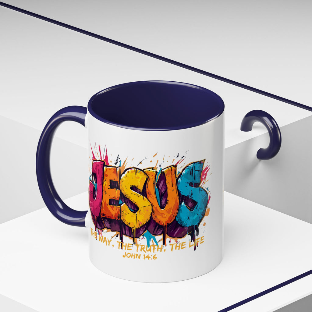 Jesus Graffiti Mug | Accent Coffee Mug 11oz 15oz