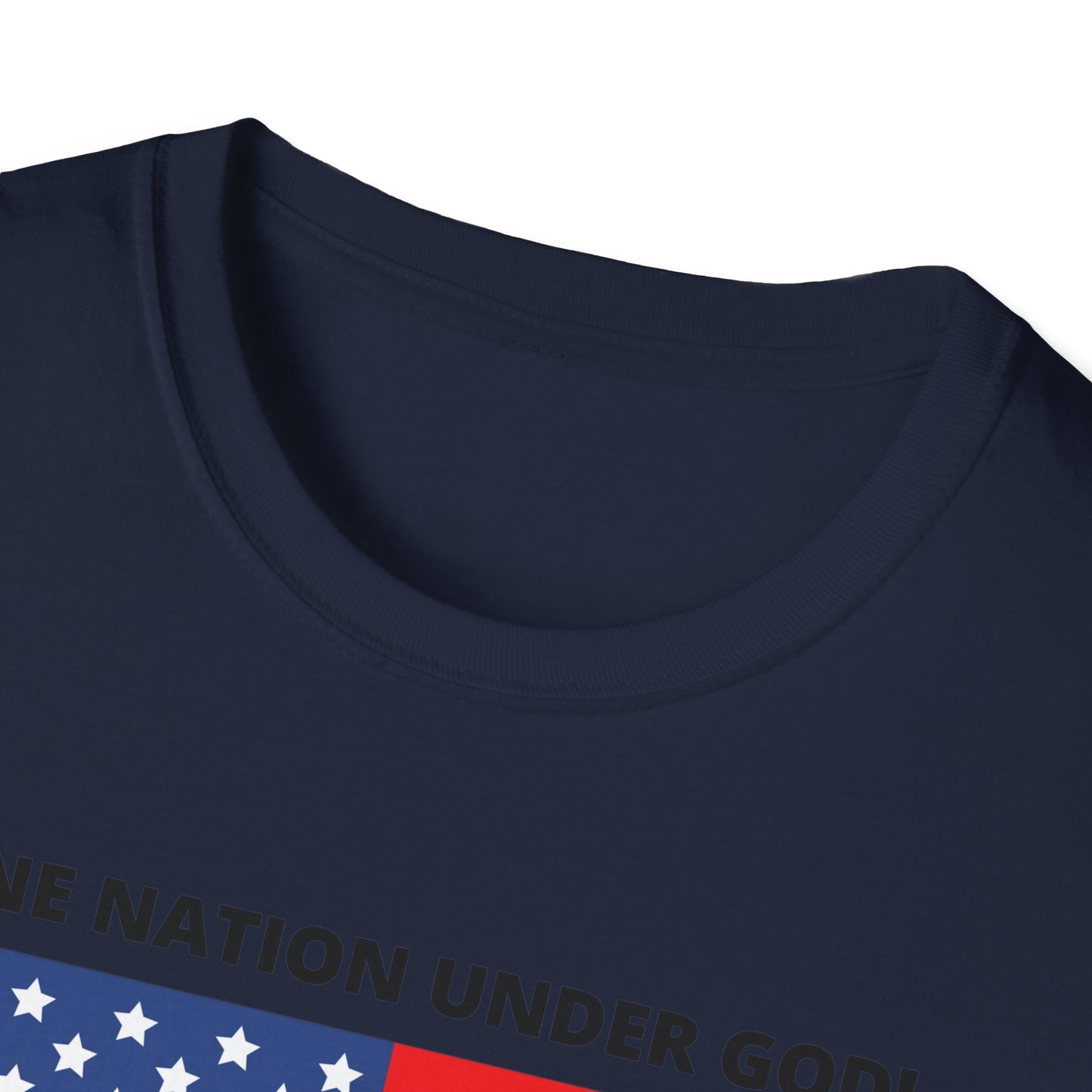 Pledge of Allegiance One Nation under GOD! Unisex Softstyle T-Shirt