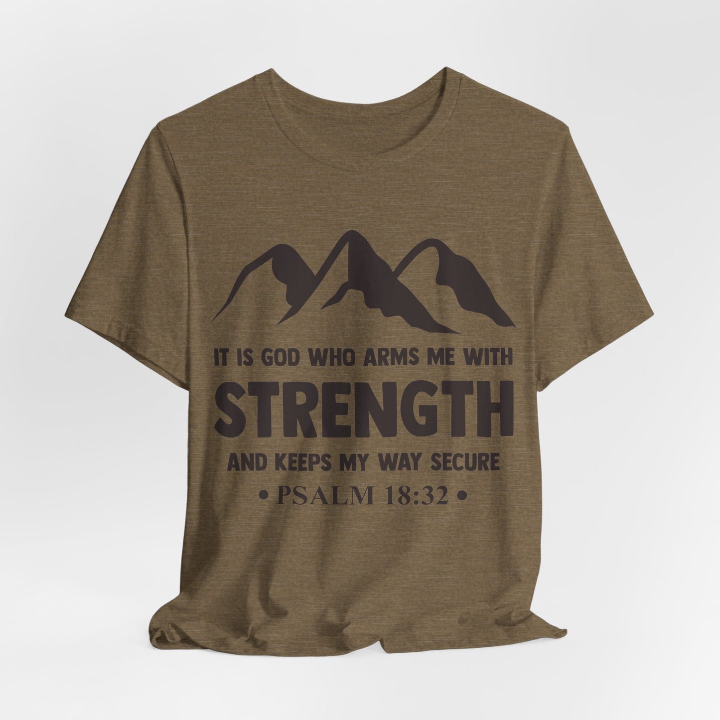 Strength in GOD - Unisex Jersey Short Sleeve Tee