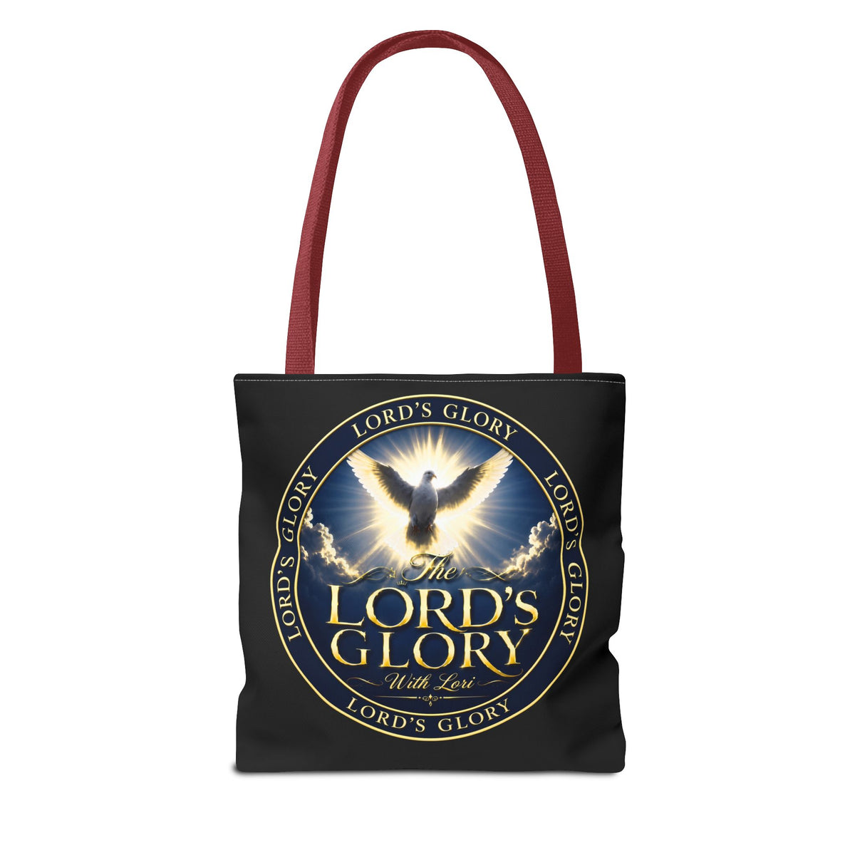 Tote Bag — "The Lord's Glory with Lori" Christian Dove Tote (Faith-Inspired Church Bag)
