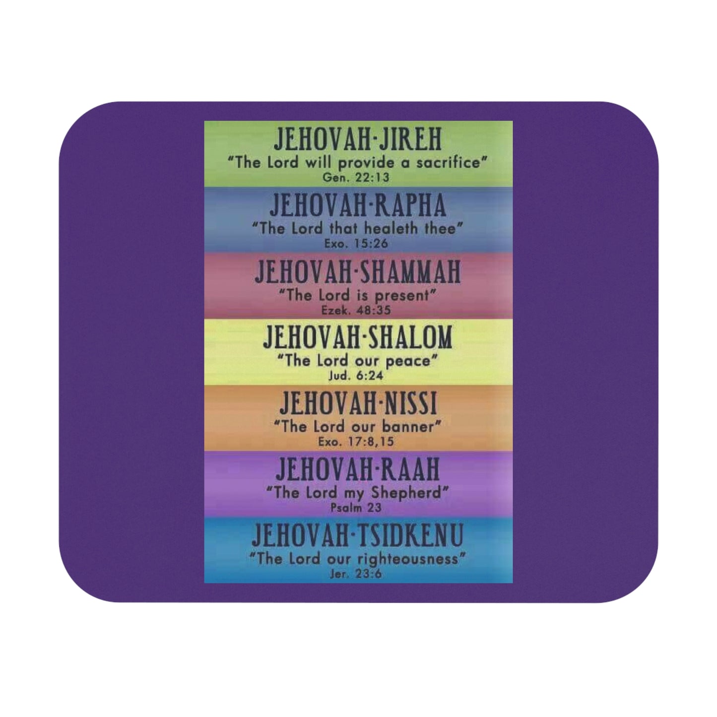 JEHOVAH"S Names - Mouse Pad (Rectangle)