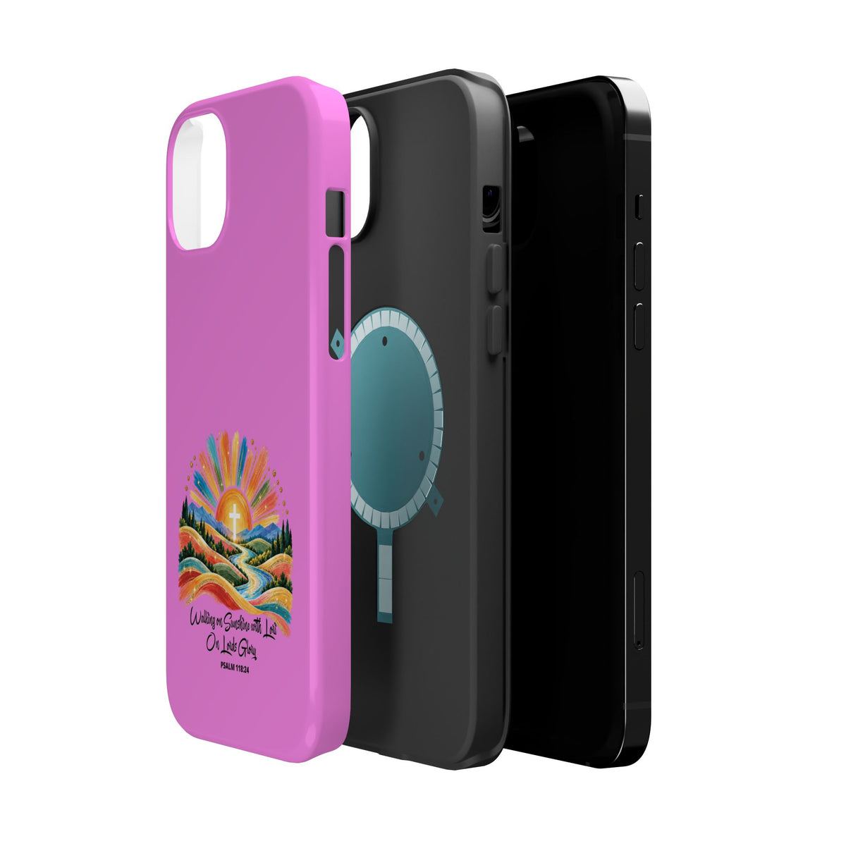 Magnetic Phone Case – “Walking on Sunshine with Lords Glory” Sunrise Design
