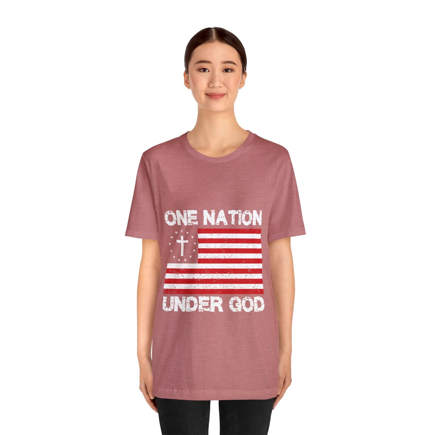 One Nation Under GOD - Unisex Jersey Short Sleeve Tee