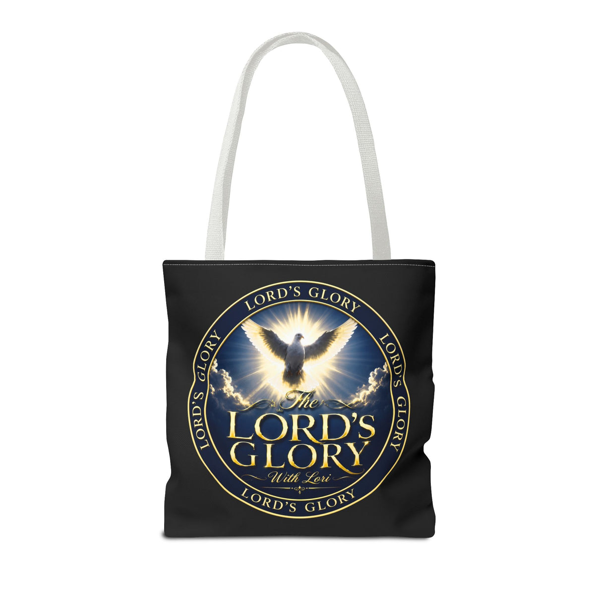 Tote Bag — "The Lord's Glory with Lori" Christian Dove Tote (Faith-Inspired Church Bag)