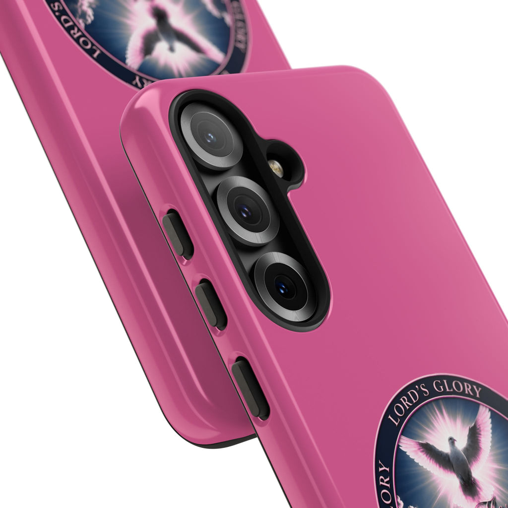 Christian Phone Case – "Lord's Glory with Lori" Dove Design Tough Case (Protective Phone Cover)
