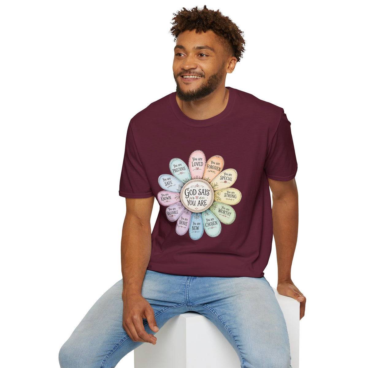 God Says You Are Loved Inspirational Christian T-Shirt