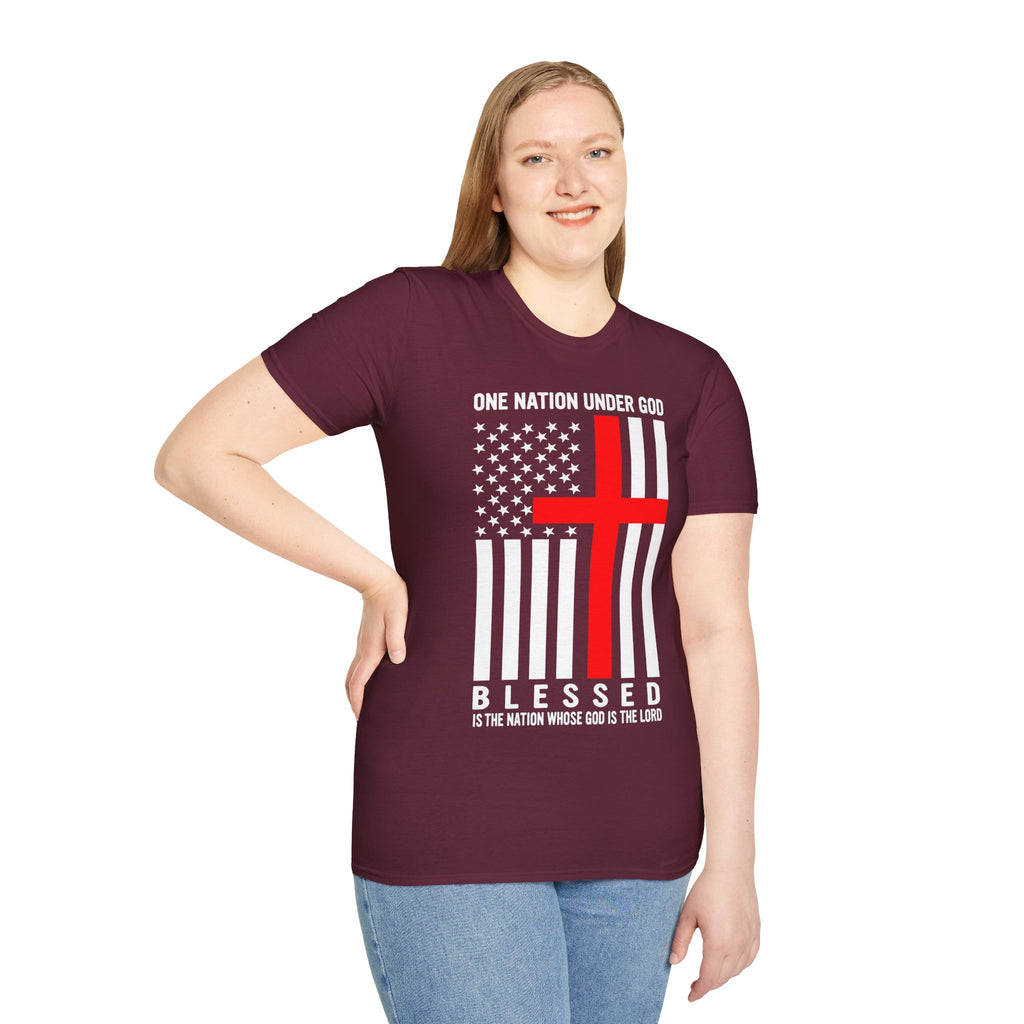 One Nation Under GOD - Mens Womans Softstyle T-Shirt