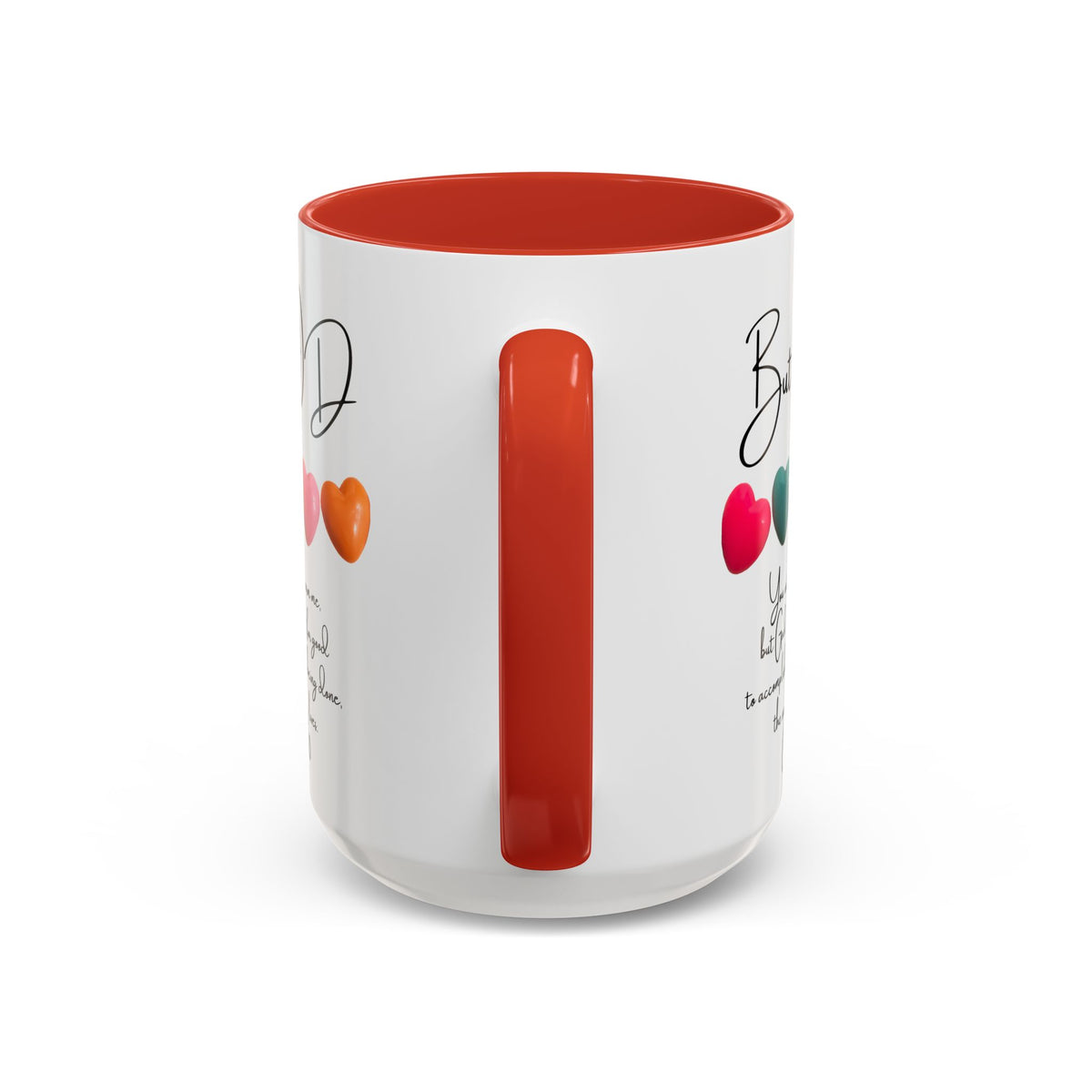 But God Scripture Coffee Mug — Genesis 50:20 Inspirational Heart Accent Mug (11/15oz)