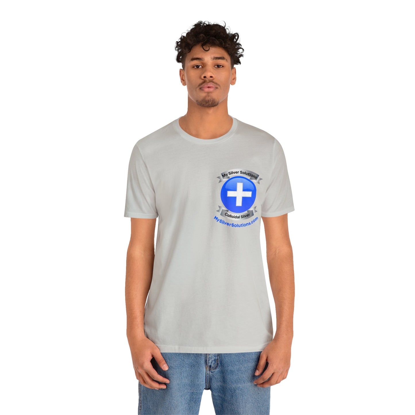 Colloidal Silver MySilverSolutions.com - Unisex Jersey Short Sleeve Tee