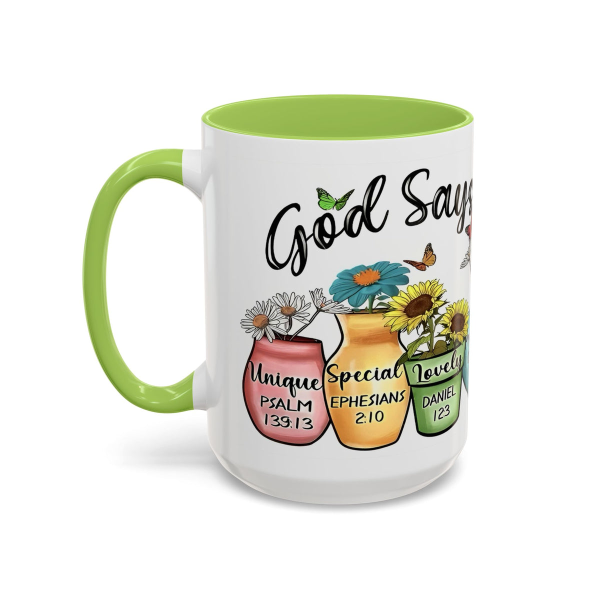 God Says You Are - You Are Loved Christian Bible Verse Coffee Mug