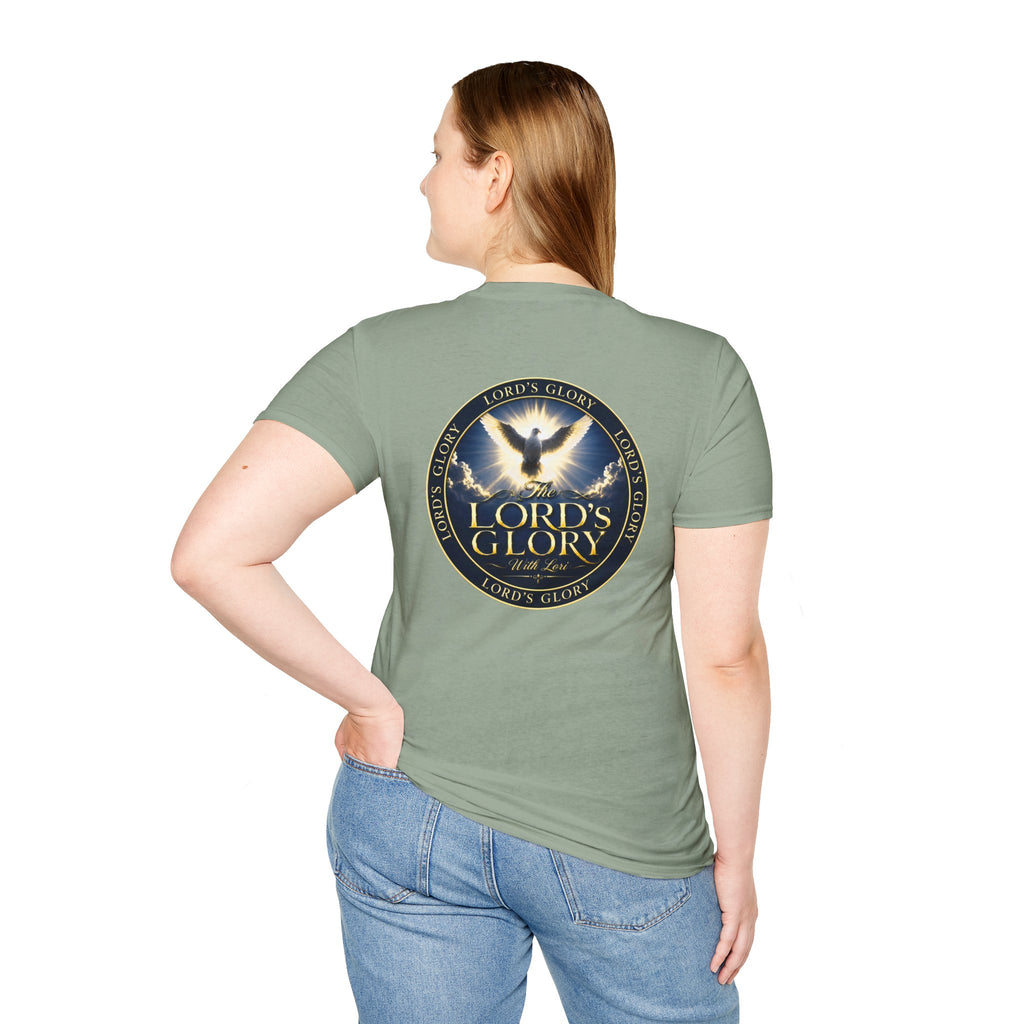 Lord's Glory with Lori Dove T‑Shirt — Christian Faith Logo Tee