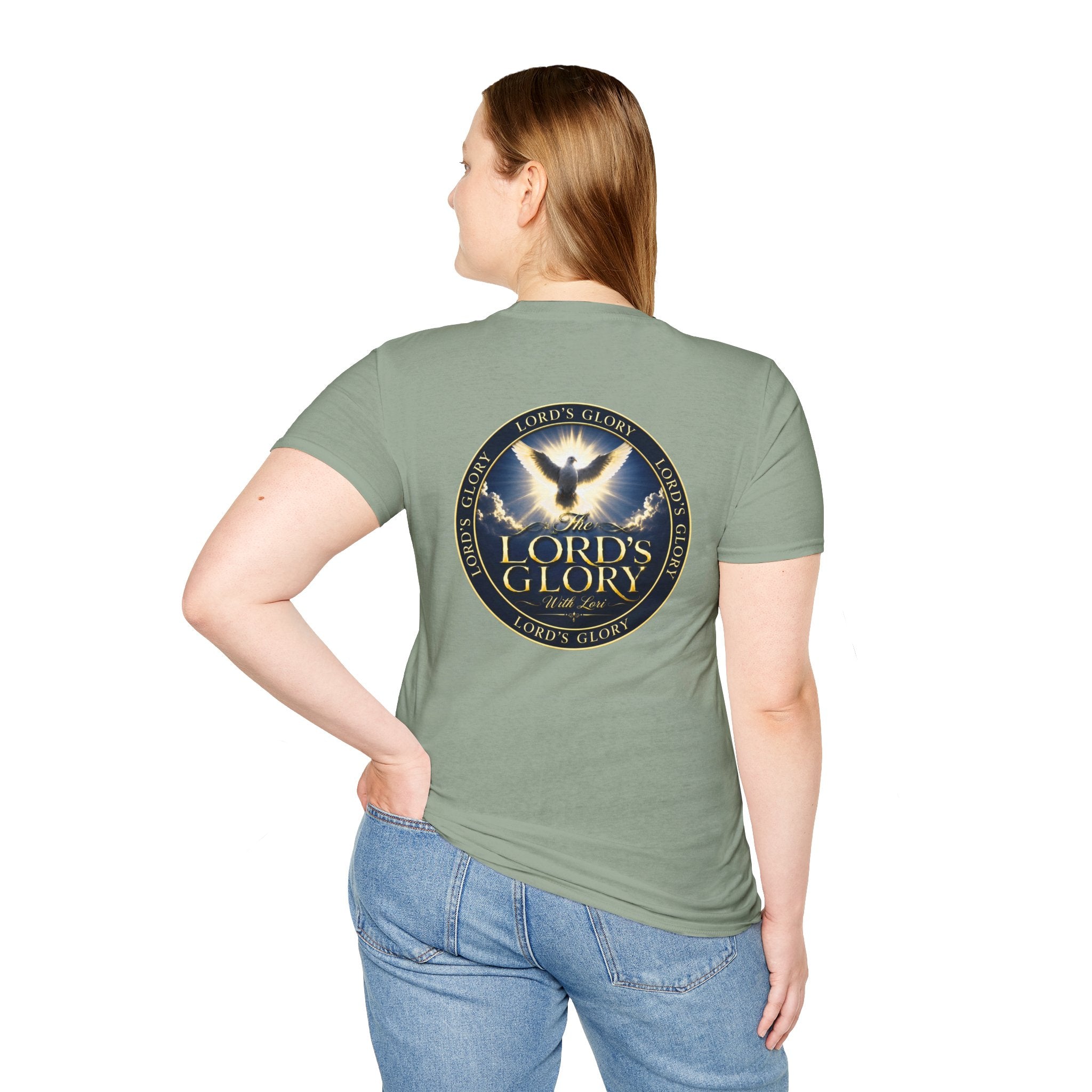 Lord's Glory with Lori Dove T‑Shirt — Christian Faith Logo Tee