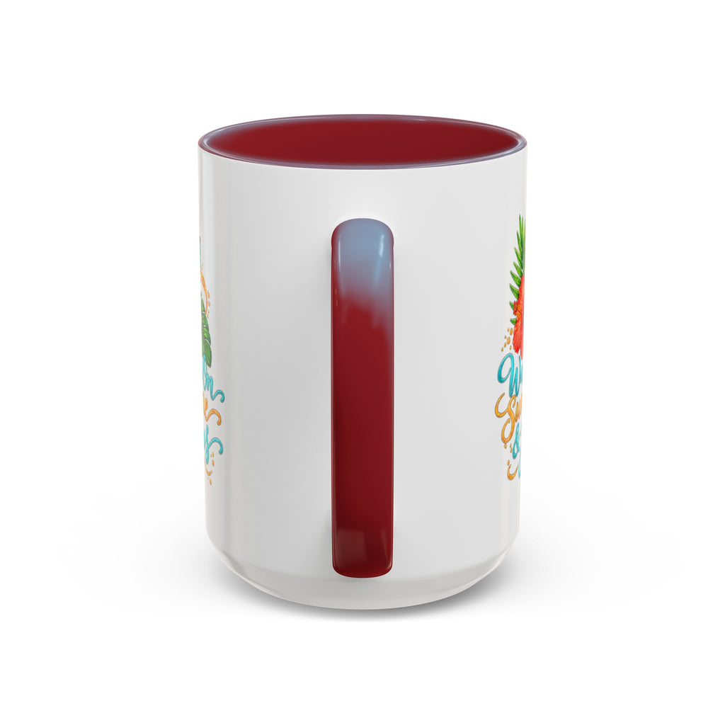 Walking on Sunshine & Jesus Coffee Mug – Floral Cross Accent Mug