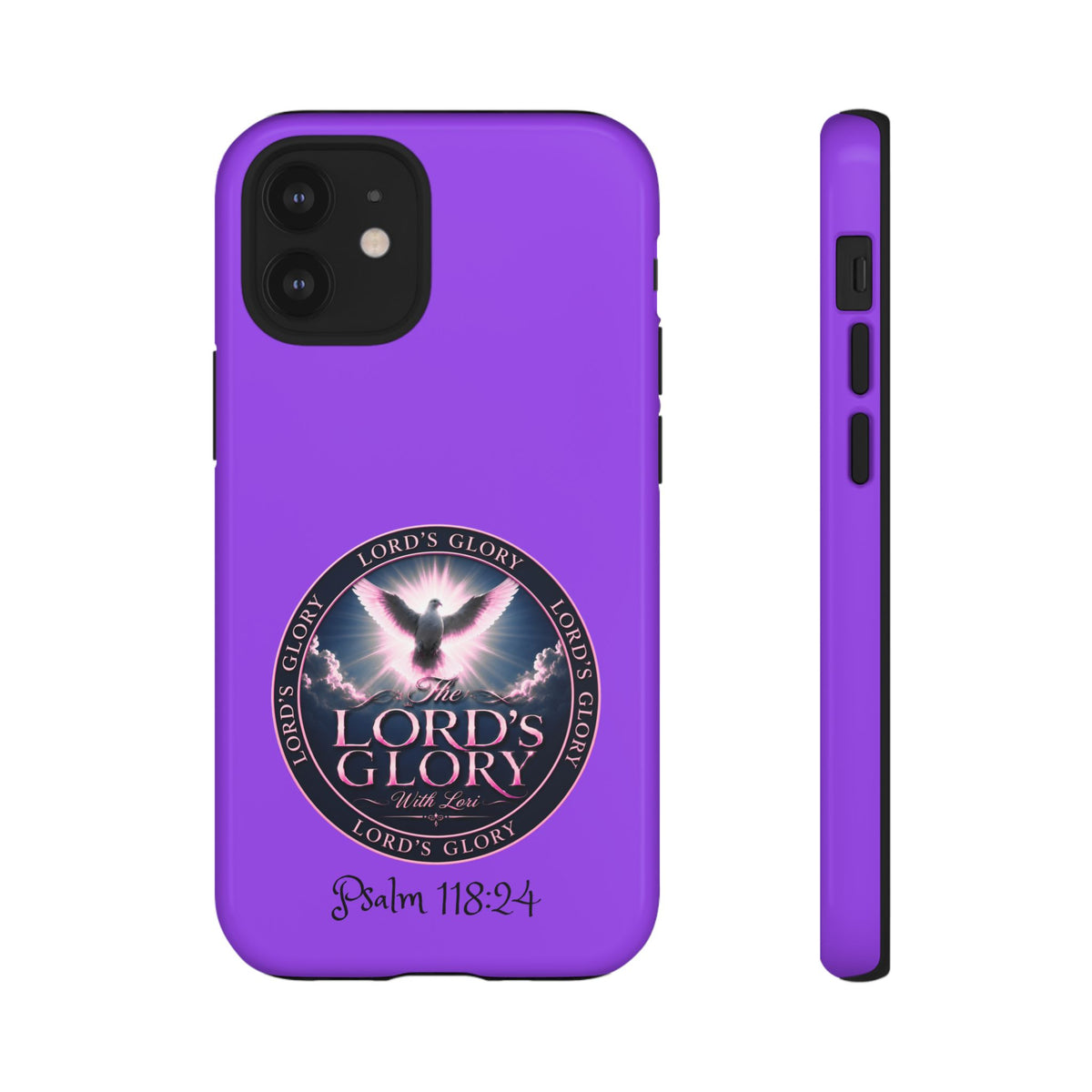 Christian Phone Case – "Lord's Glory with Lori" Dove Design Tough Case (Protective Phone Cover)