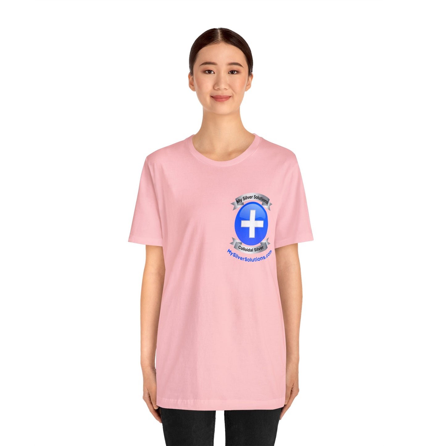 Colloidal Silver MySilverSolutions.com - Unisex Jersey Short Sleeve Tee