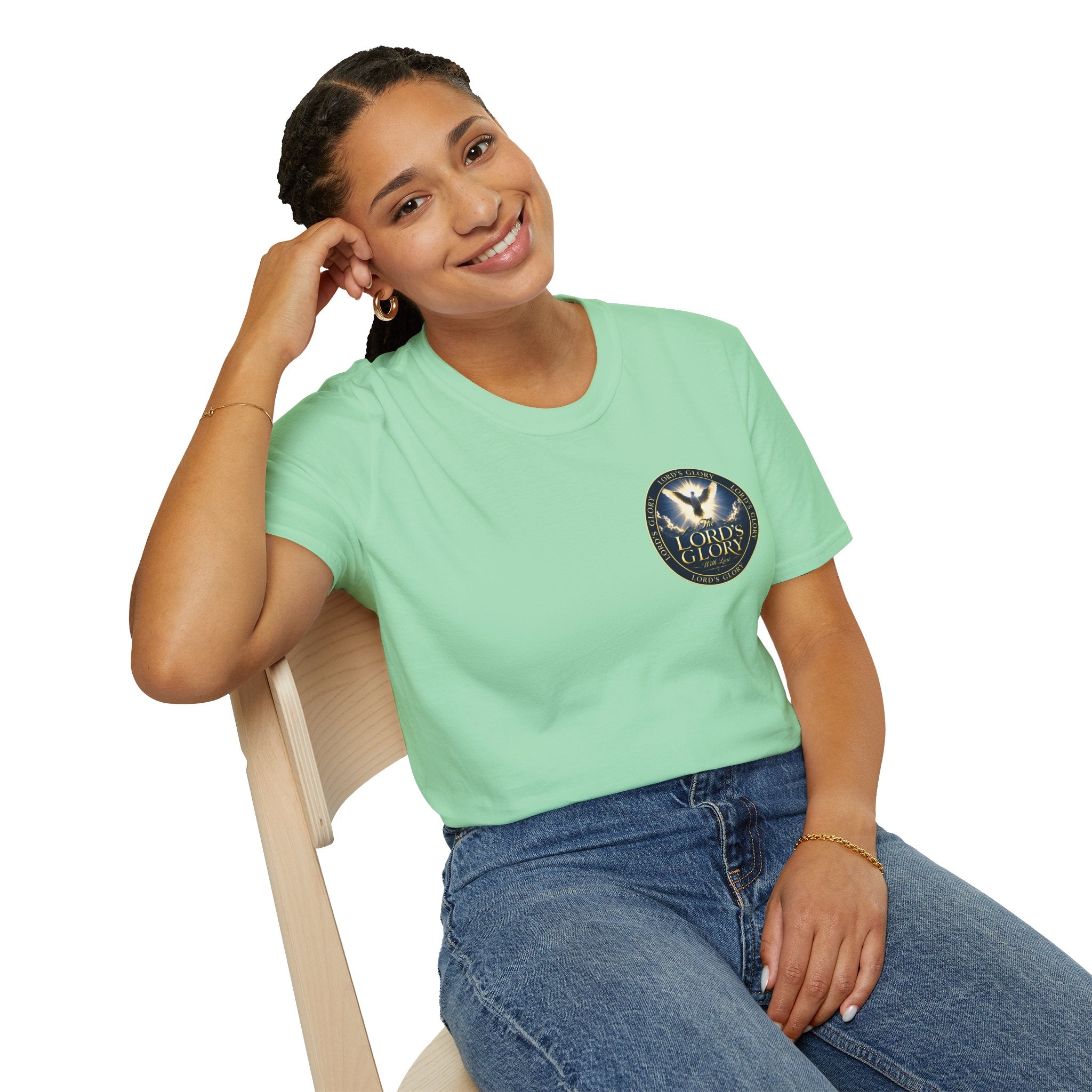 Lord's Glory with Lori Dove T‑Shirt — Christian Faith Logo Tee