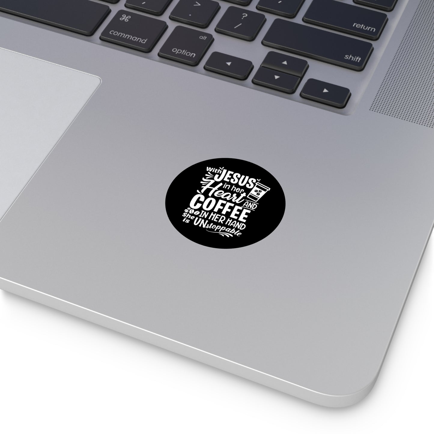 JESUS and Coffee - Round Vinyl Stickers