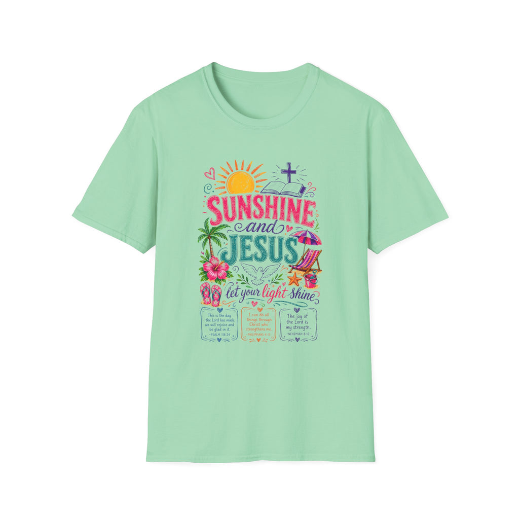 Sunshine and Jesus Christian Faith T-Shirt