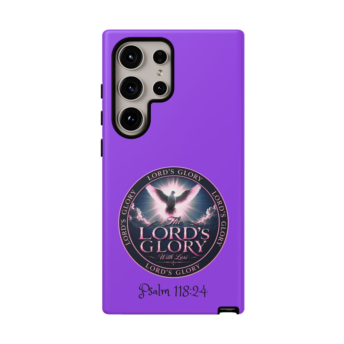 Christian Phone Case – "Lord's Glory with Lori" Dove Design Tough Case (Protective Phone Cover)