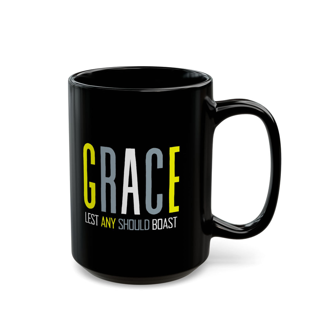 Christian Grace Lest Any Should Boast Mug, Religious Coffee Cup, Inspirational Tea Mug, Christian Gift, Graceful Scripture Mug