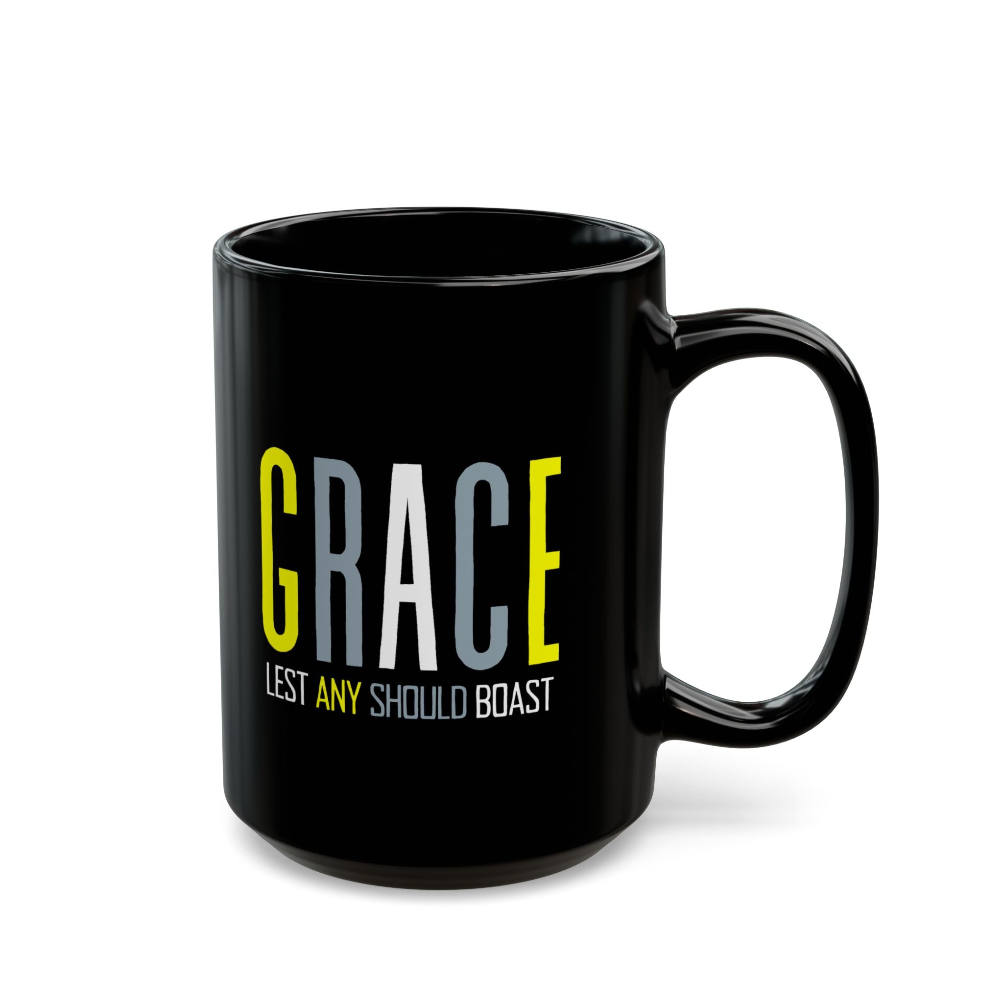 Christian Grace Lest Any Should Boast Mug, Religious Coffee Cup, Inspirational Tea Mug, Christian Gift, Graceful Scripture Mug