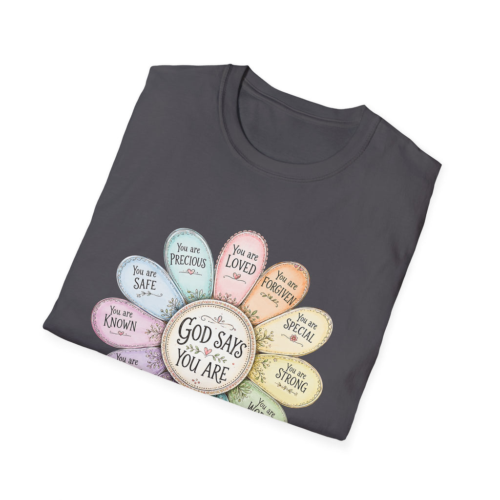 God Says You Are Loved Inspirational Christian T-Shirt