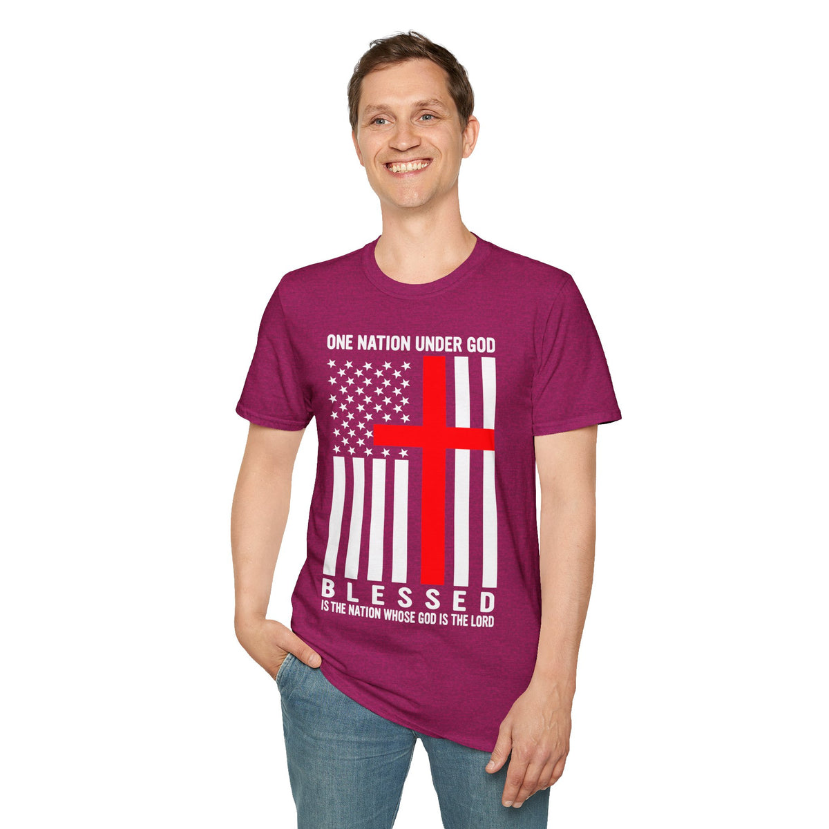 One Nation Under GOD - Mens Womans Softstyle T-Shirt