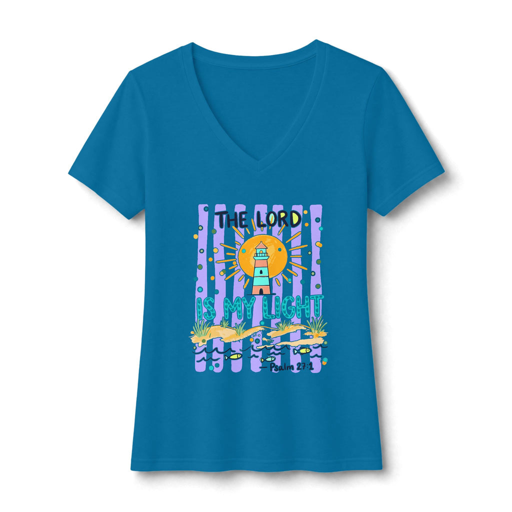 The Lord is my Light Women's Ideal V-Neck Tee