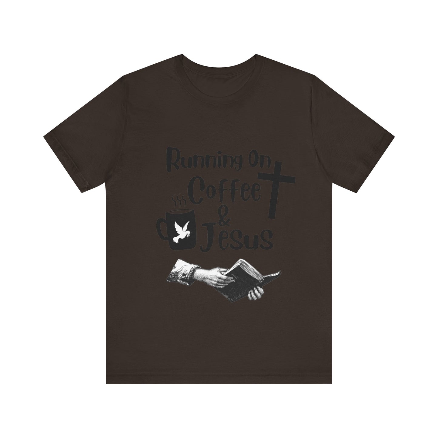 Running On Coffee and JESUS - Unisex Jersey Short Sleeve Tee