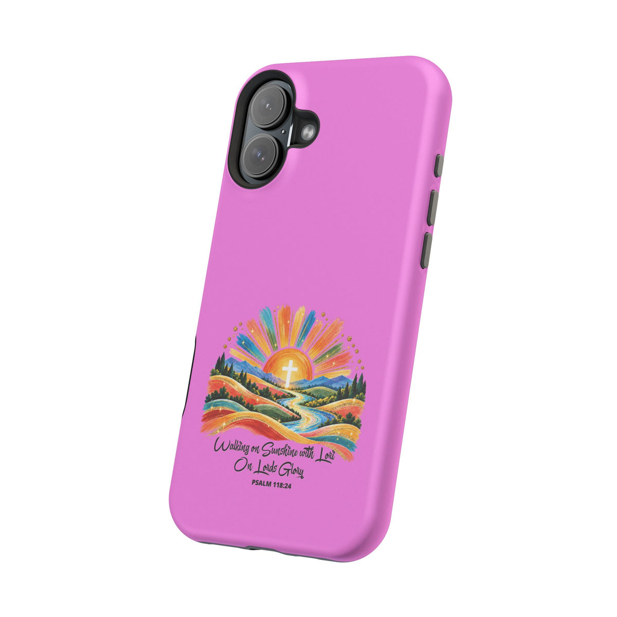 Magnetic Phone Case – “Walking on Sunshine with Lords Glory” Sunrise Design
