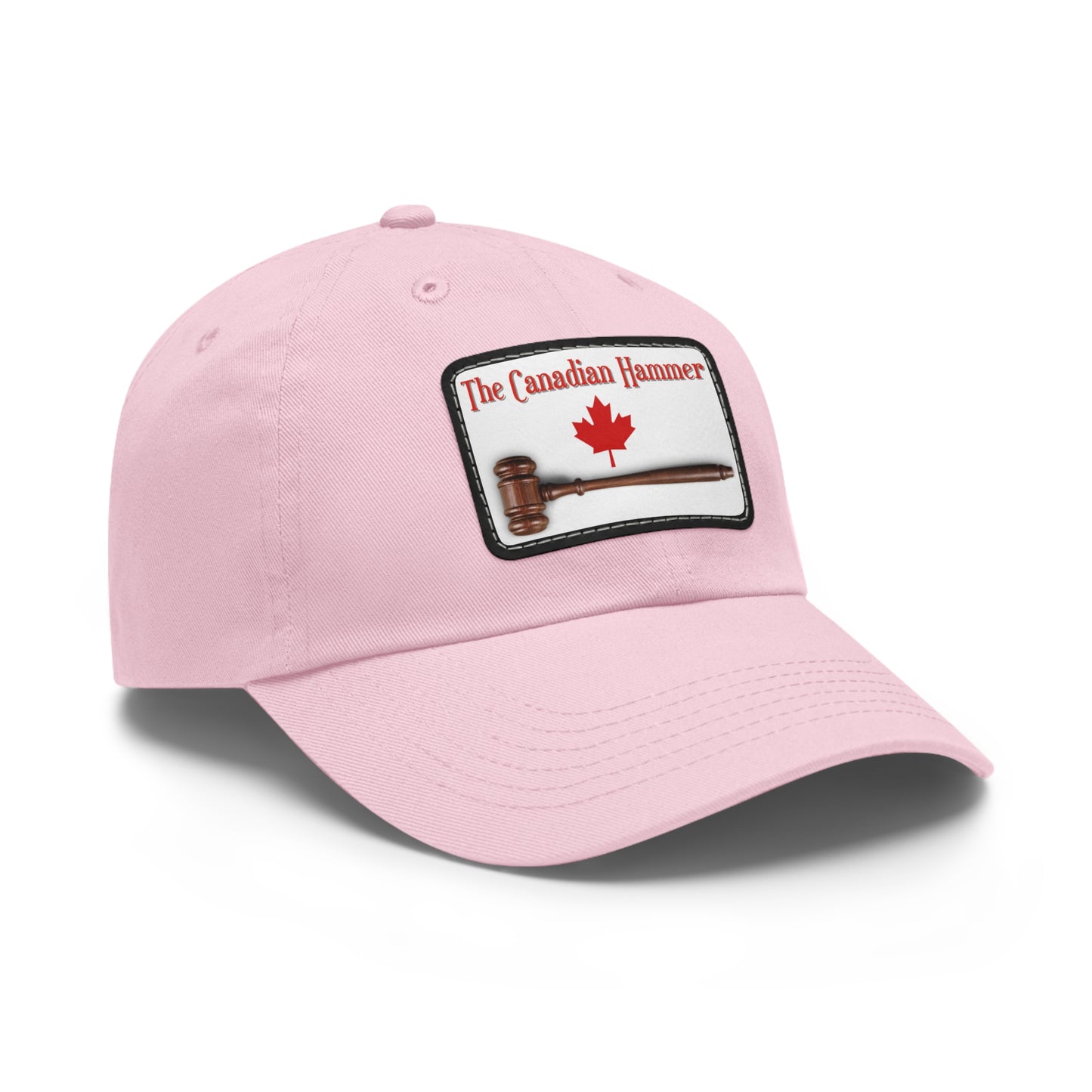 The Canadian Hammer / Barry Wunsch / #TheCanadianHammer Mom and Dad Hat with Leather Patch (Rectangle)