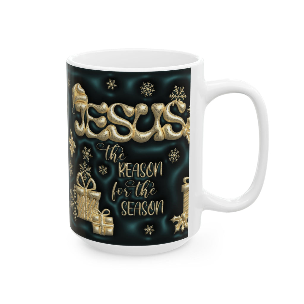 Festive Holiday Ceramic Mug | Christmas Coffee Cup, Gift for Him/Her, Seasonal Drinkware, Holiday Present, Merry X-Mas Decor