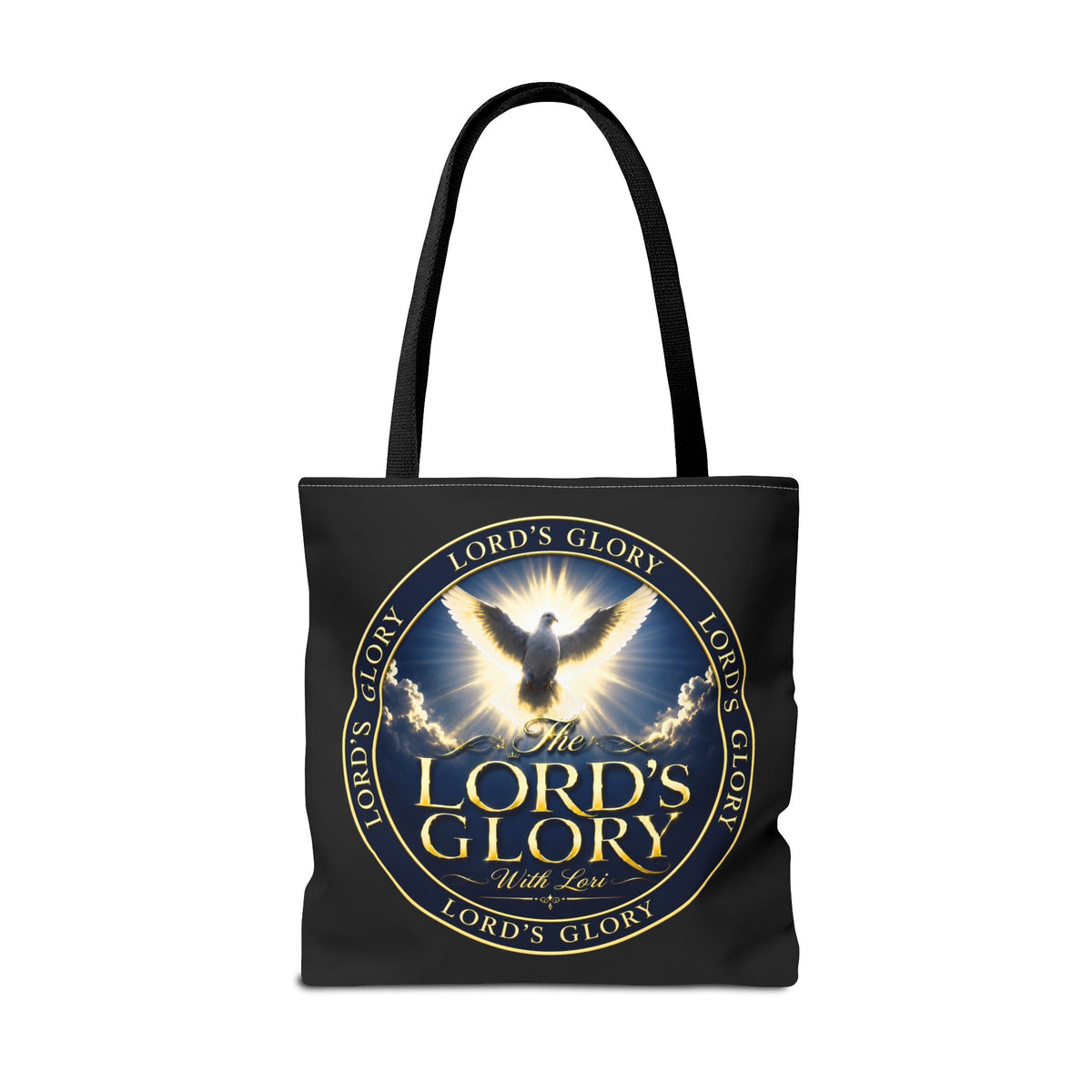 Tote Bag — "The Lord's Glory with Lori" Christian Dove Tote (Faith-Inspired Church Bag)